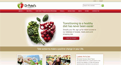 Desktop Screenshot of drpatelsdiet.com