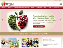 Tablet Screenshot of drpatelsdiet.com